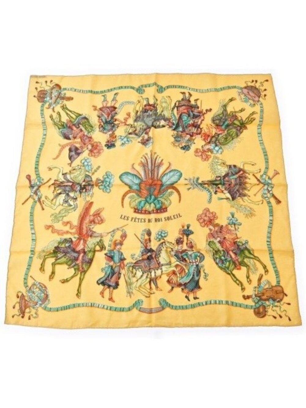 Hermes Bandana Scarf Yellow - Picture 1 of 6